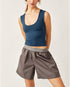 Clean Lines Muscle Cami - Free People - Navy